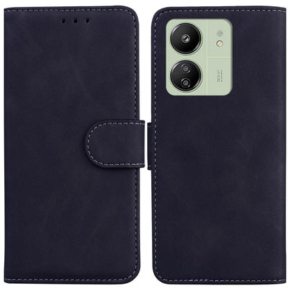 For Xiaomi Redmi 13C 4G / Redmi 13C 5G / Poco C65 4G Case Solid Color Leather Phone Wallet Cover