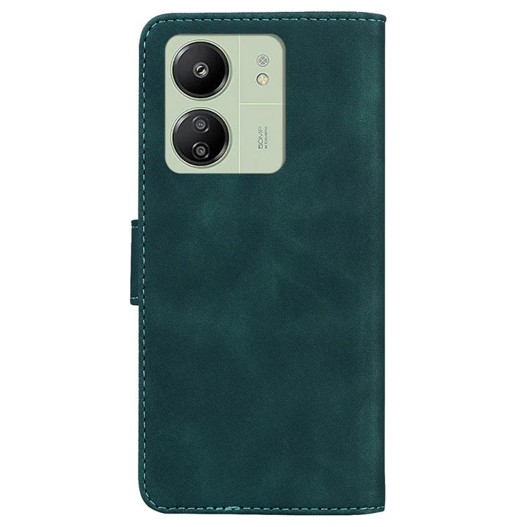 For Xiaomi Redmi 13C 4G / Redmi 13C 5G / Poco C65 4G Case Solid Color Leather Phone Wallet Cover