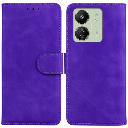 For Xiaomi Redmi 13C 4G / Redmi 13C 5G / Poco C65 4G Case Solid Color Leather Phone Wallet Cover