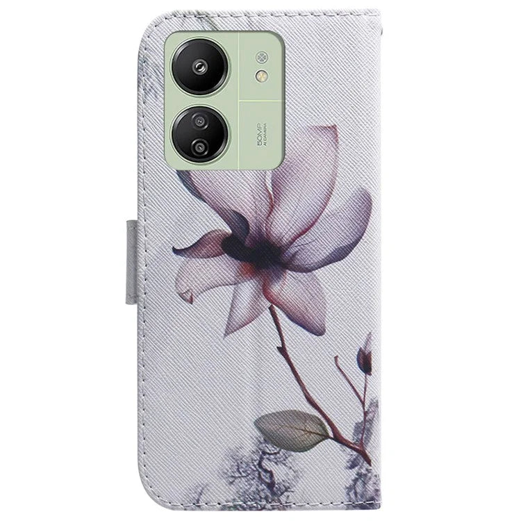 For Xiaomi Redmi 13C 4G / 5G / Poco C65 4G Case PU Leather Wallet Stand Cover