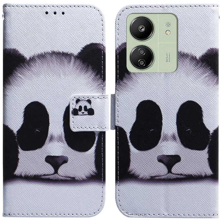 For Xiaomi Redmi 13C 4G / 5G / Poco C65 4G Case PU Leather Wallet Stand Cover