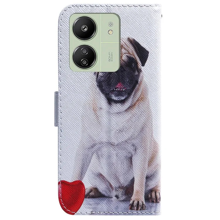 For Xiaomi Redmi 13C 4G / 5G / Poco C65 4G Case PU Leather Wallet Stand Cover