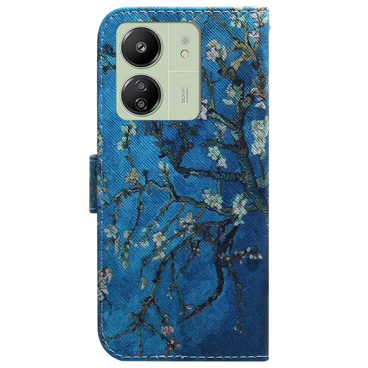 For Xiaomi Redmi 13C 4G / 5G / Poco C65 4G Case PU Leather Wallet Stand Cover