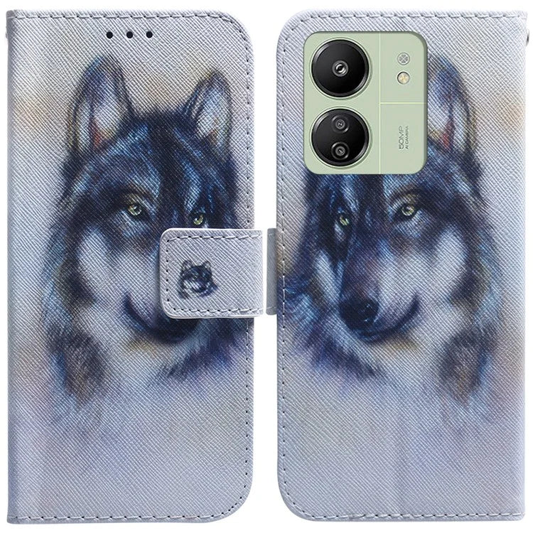 For Xiaomi Redmi 13C 4G / 5G / Poco C65 4G Case PU Leather Wallet Stand Cover