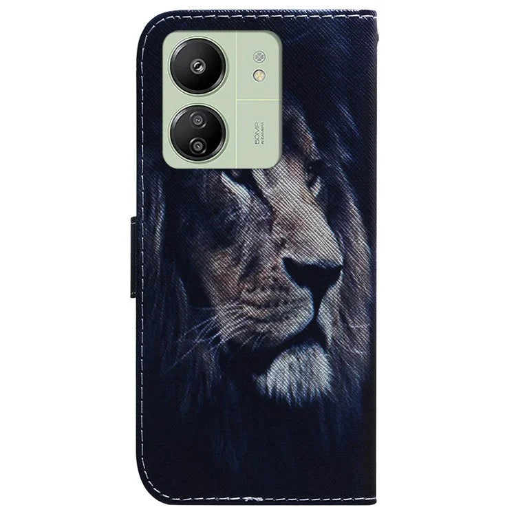 For Xiaomi Redmi 13C 4G / 5G / Poco C65 4G Case PU Leather Wallet Stand Cover