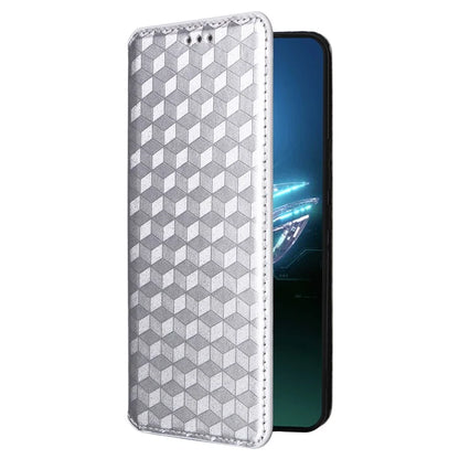For Asus ROG Phone 8 5G / ROG Phone 8 Pro 5G Case Rhombus Imprinted Stand View Phone Cover
