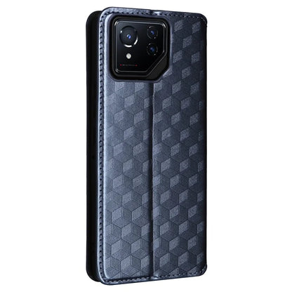 For Asus ROG Phone 8 5G / ROG Phone 8 Pro 5G Case Rhombus Imprinted Stand View Phone Cover