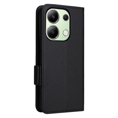 For Xiaomi Redmi Note 13 4G Shockproof Phone Case PU Leather Flip Cover