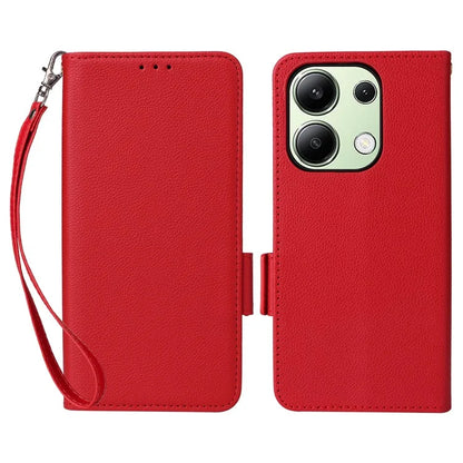 For Xiaomi Redmi Note 13 4G Shockproof Phone Case PU Leather Flip Cover