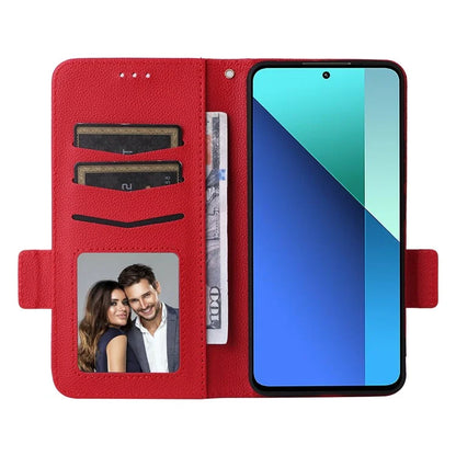 For Xiaomi Redmi Note 13 4G Shockproof Phone Case PU Leather Flip Cover