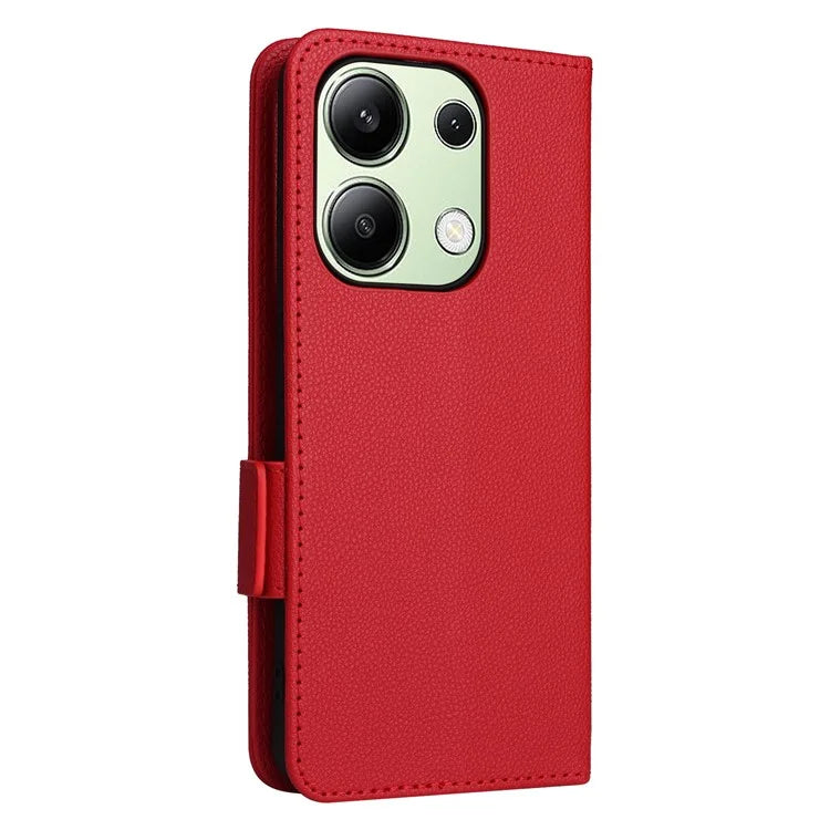 For Xiaomi Redmi Note 13 4G Shockproof Phone Case PU Leather Flip Cover