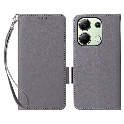 For Xiaomi Redmi Note 13 4G Shockproof Phone Case PU Leather Flip Cover