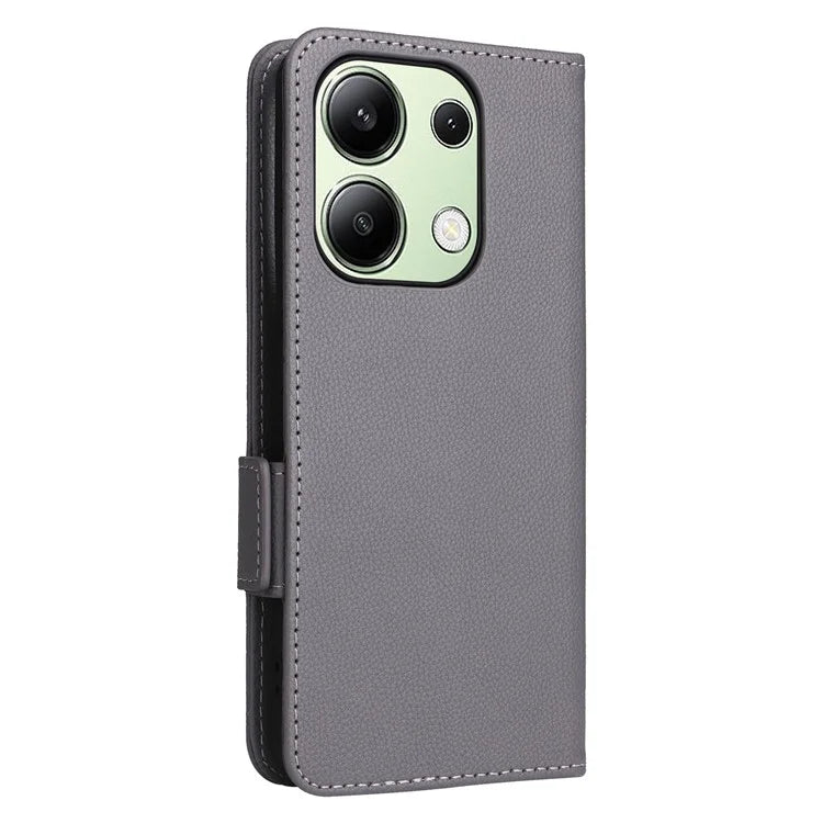 For Xiaomi Redmi Note 13 4G Shockproof Phone Case PU Leather Flip Cover