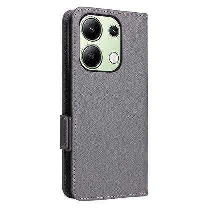 For Xiaomi Redmi Note 13 4G Shockproof Phone Case PU Leather Flip Cover