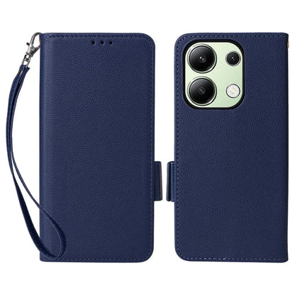 For Xiaomi Redmi Note 13 4G Shockproof Phone Case PU Leather Flip Cover