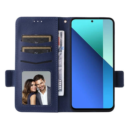 For Xiaomi Redmi Note 13 4G Shockproof Phone Case PU Leather Flip Cover