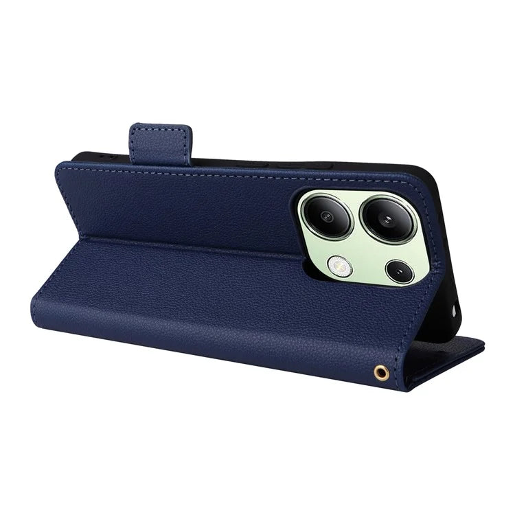 For Xiaomi Redmi Note 13 4G Shockproof Phone Case PU Leather Flip Cover