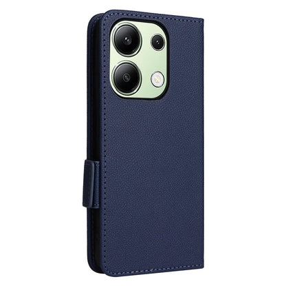 For Xiaomi Redmi Note 13 4G Shockproof Phone Case PU Leather Flip Cover