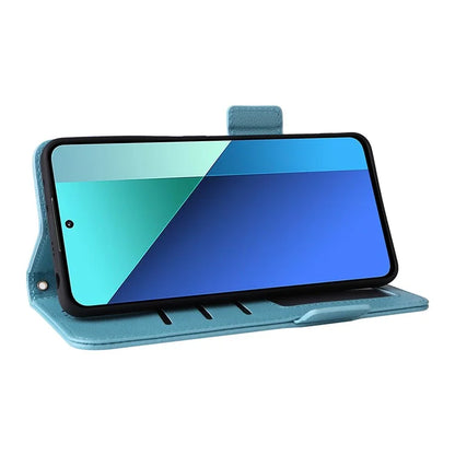For Xiaomi Redmi Note 13 4G Shockproof Phone Case PU Leather Flip Cover