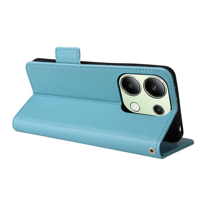 For Xiaomi Redmi Note 13 4G Shockproof Phone Case PU Leather Flip Cover
