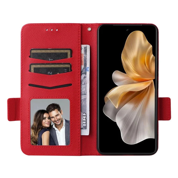 For vivo S18e 5G Protective Wallet Case PU Leather Phone Cover