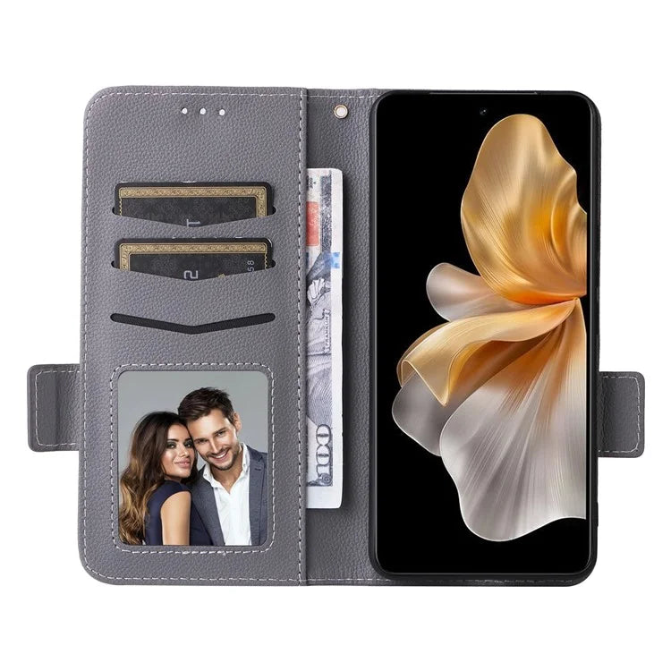 For vivo S18e 5G Protective Wallet Case PU Leather Phone Cover
