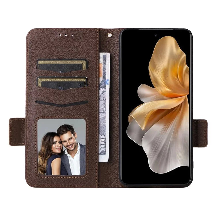 For vivo S18e 5G Protective Wallet Case PU Leather Phone Cover