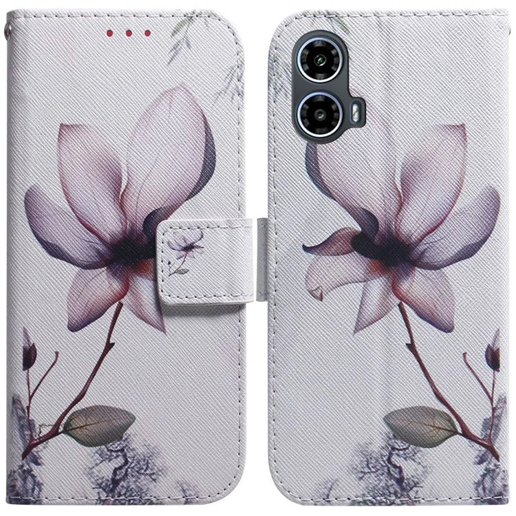 For Motorola Moto G34 5G Case Phone Leather Cover Pattern Printing