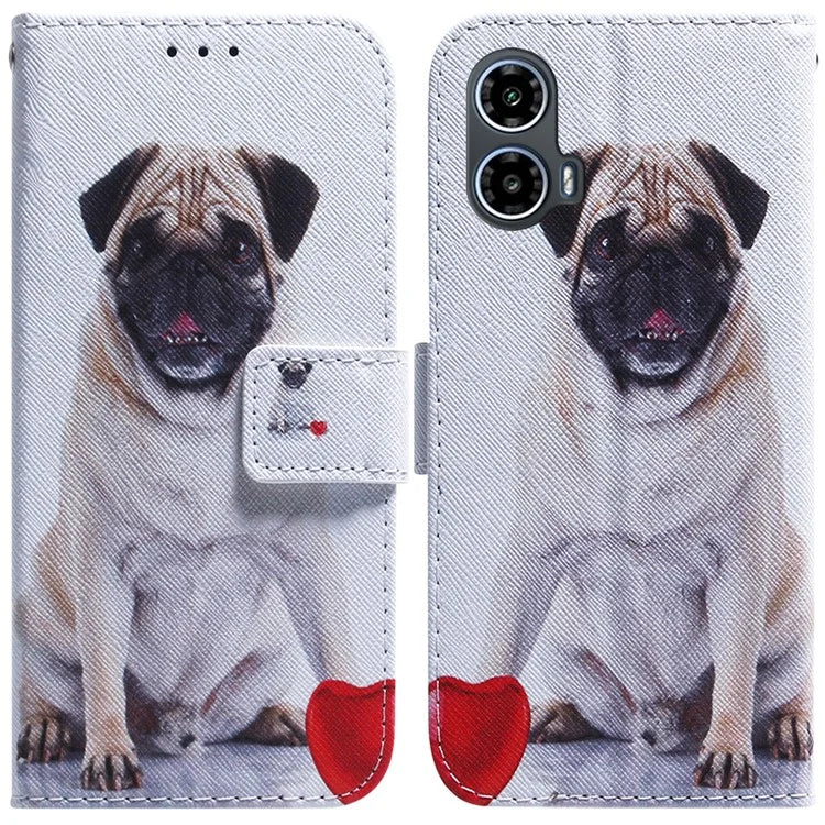 For Motorola Moto G34 5G Case Phone Leather Cover Pattern Printing