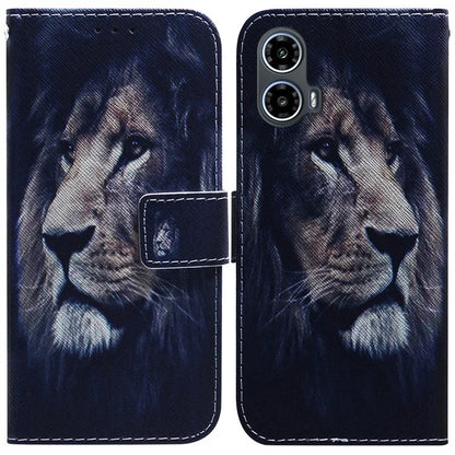 For Motorola Moto G34 5G Case Phone Leather Cover Pattern Printing
