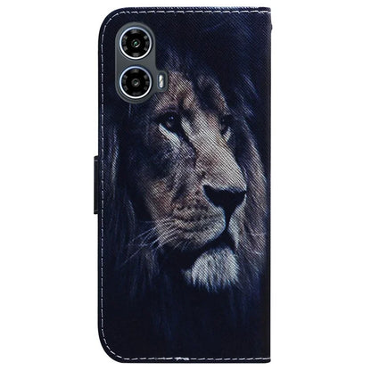 For Motorola Moto G34 5G Case Phone Leather Cover Pattern Printing