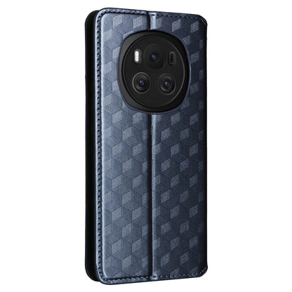 For Honor Magic6 5G Wallet Case Rhombus Imprinted Leather Phone Cover