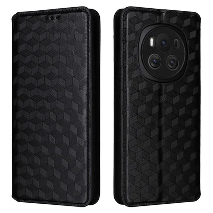 For Honor Magic6 5G Wallet Case Rhombus Imprinted Leather Phone Cover