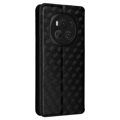 For Honor Magic6 5G Wallet Case Rhombus Imprinted Leather Phone Cover