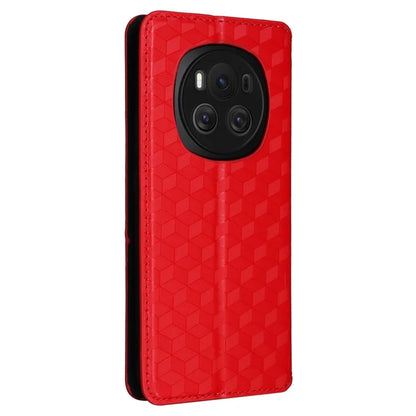 For Honor Magic6 5G Wallet Case Rhombus Imprinted Leather Phone Cover
