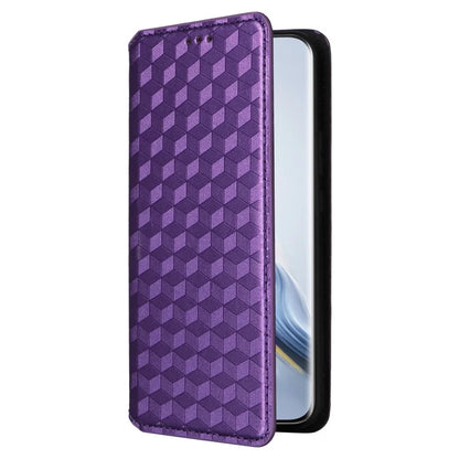 For Honor Magic6 5G Wallet Case Rhombus Imprinted Leather Phone Cover