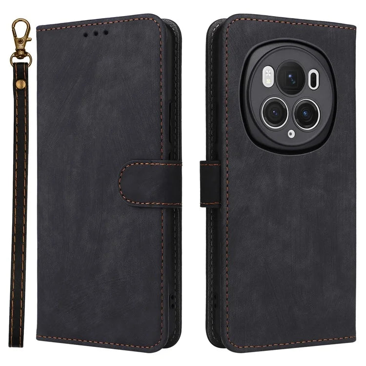 For Honor Magic6 Pro 5G Case RFID Blocking PU Leather Wallet Phone Cover