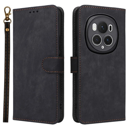 For Honor Magic6 Pro 5G Case RFID Blocking PU Leather Wallet Phone Cover