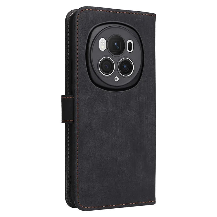 For Honor Magic6 Pro 5G Case RFID Blocking PU Leather Wallet Phone Cover