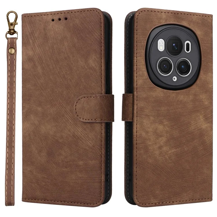 For Honor Magic6 Pro 5G Case RFID Blocking PU Leather Wallet Phone Cover