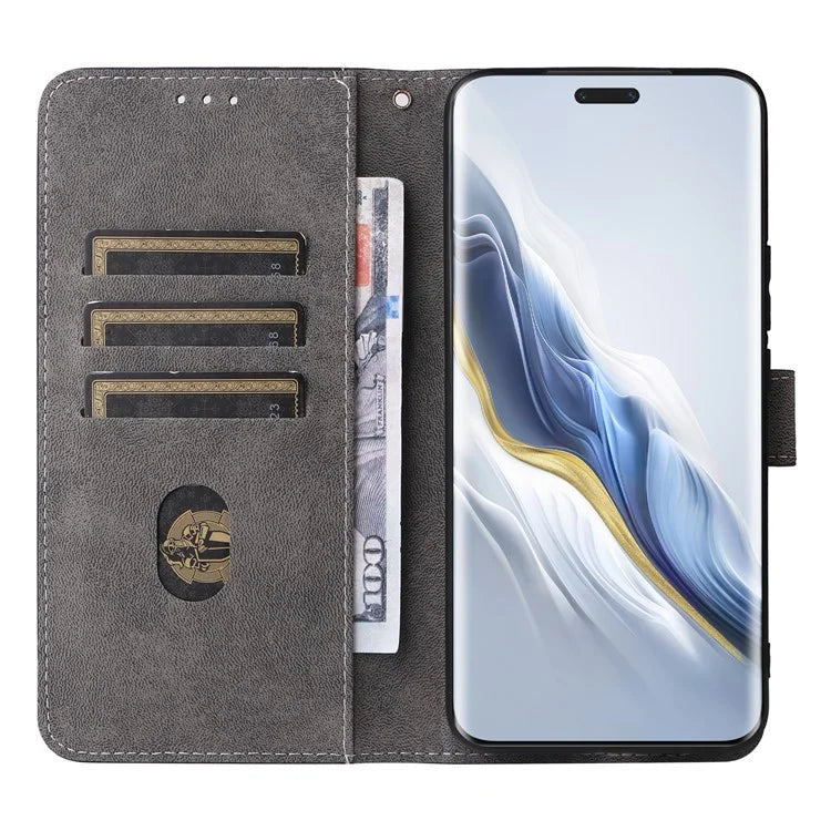 For Honor Magic6 Pro 5G Case RFID Blocking PU Leather Wallet Phone Cover