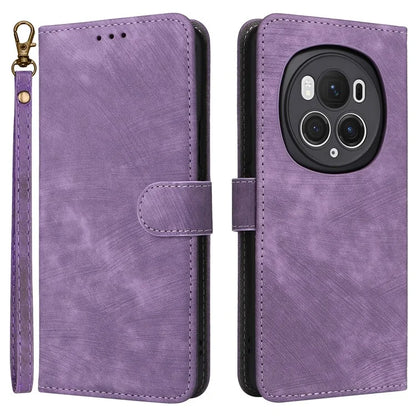 For Honor Magic6 Pro 5G Case RFID Blocking PU Leather Wallet Phone Cover