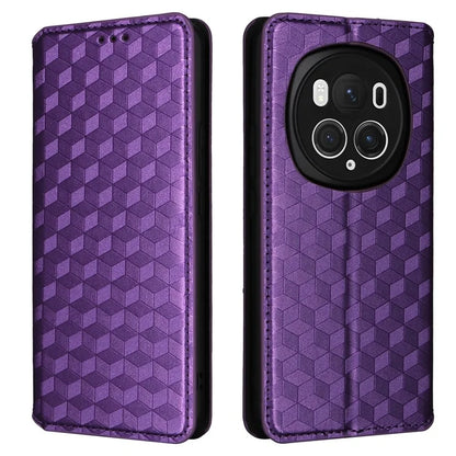 For Honor Magic6 Pro 5G Case Rhombus Imprinted Leather Flip Phone Case
