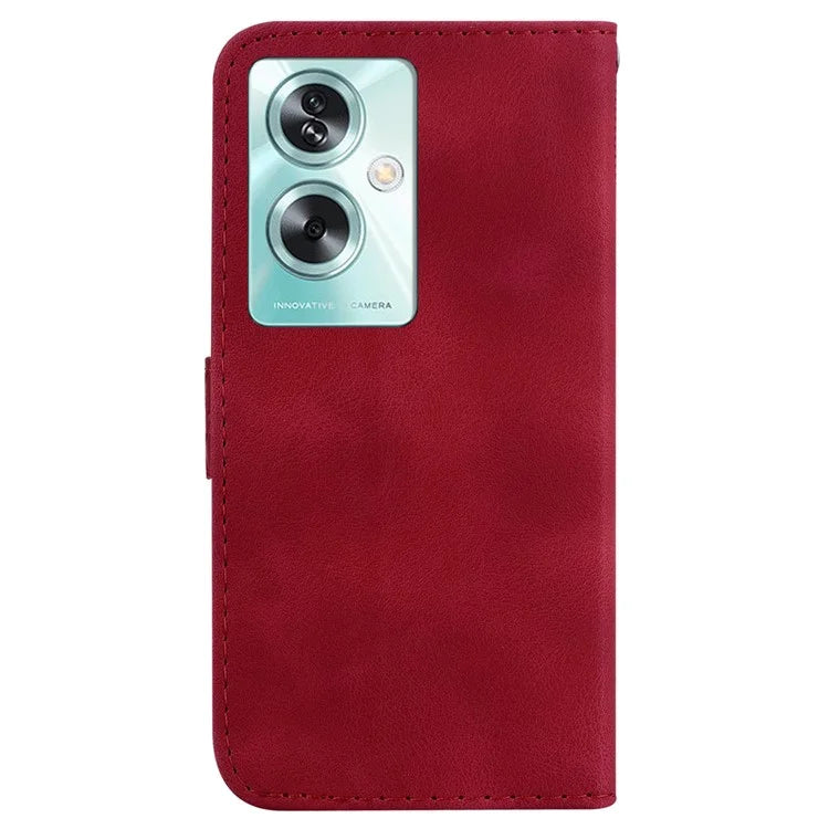 For Oppo A79 5G / A2 5G Case PU Leather Wallet Stand Imprinted Phone Protection Cover