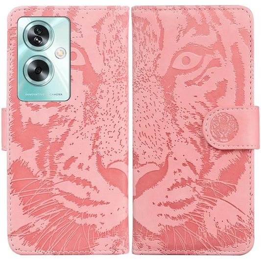 For Oppo A79 5G / A2 5G Magnetic Phone Case Tiger Pattern Imprinted Cover