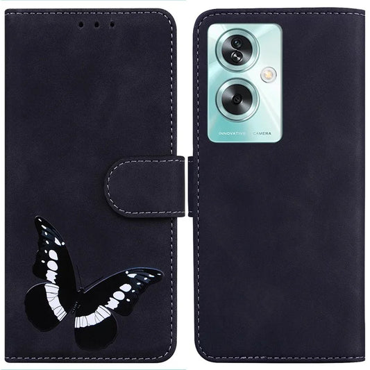 For Oppo A79 5G / A2 5G Phone Case Butterfly Pattern Leather Cover