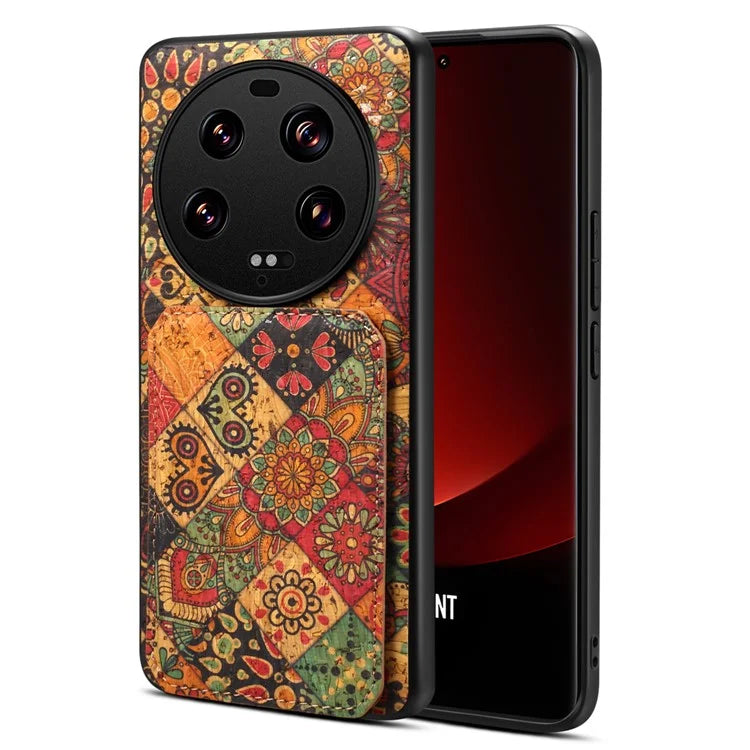 For Xiaomi 13 Ultra Flower Phone Case Card Holder Kickstand Cover