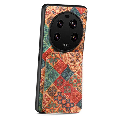 For Xiaomi 13 Ultra Flower Phone Case Card Holder Kickstand Cover