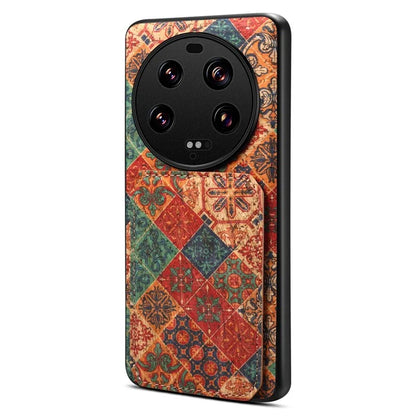 For Xiaomi 13 Ultra Flower Phone Case Card Holder Kickstand Cover