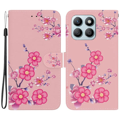 For Honor X8b 4G Phone Case Pattern Printing Wallet Leather Cover